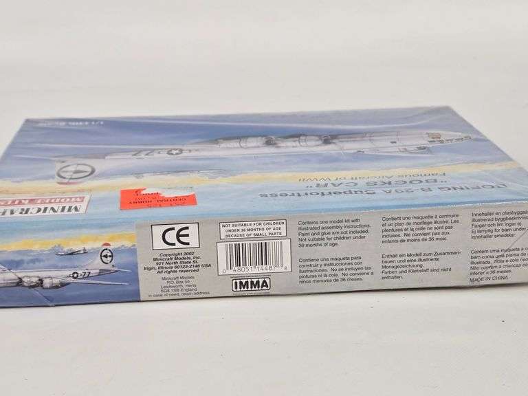 1/144 Scale Minicraft Boeing B-29A Superfortress "Bocks Car" Aircraft Model Kit - Sealed