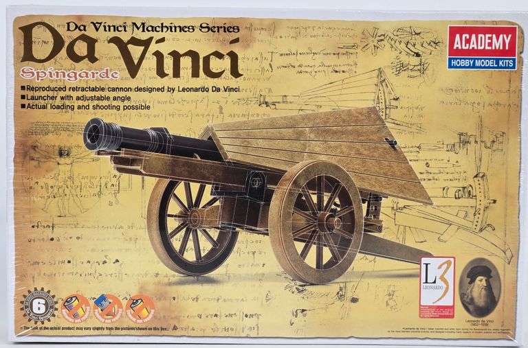 Academy Da Vinci Machine Series Spingarde Hobby Model Kit - Sealed