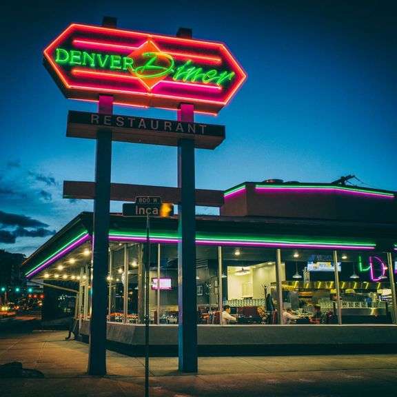 18ft DST Denver Diner Neon Sign