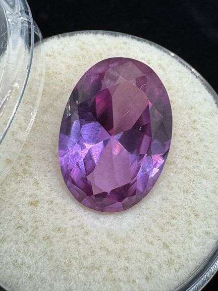 Purple Sapphire Oval, 14.11mm x 10.03mm