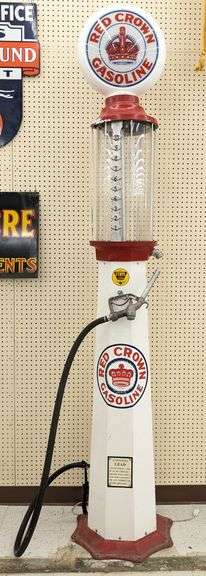 Custom Red Crown Visible Gas Pump Replica