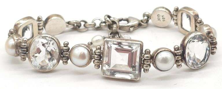 (MN) Sterling Silver Bracelet, Total weight 21.32 grams.