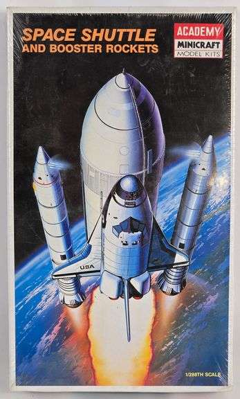 1/288 Scale Academy Minicraft Space Shuttle & Booster Rockets Model Kit - Sealed