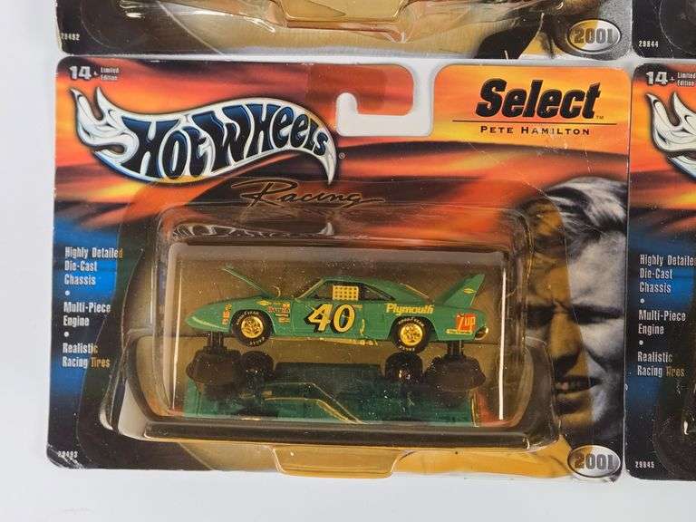 (4) Hot Wheels Racing Nascar Select Series Cars In Blister Packages