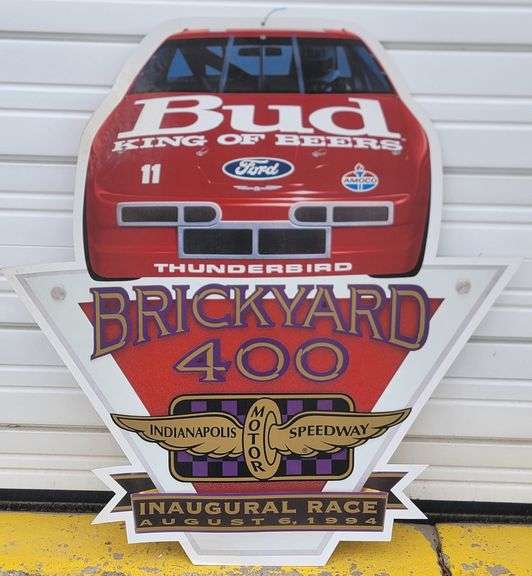 (W) Brickyard 400 Inaugural Race Sign - Kraft Auction Service, LLC