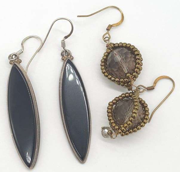 (MN) Two Pair of Sterling Silver Earrings
