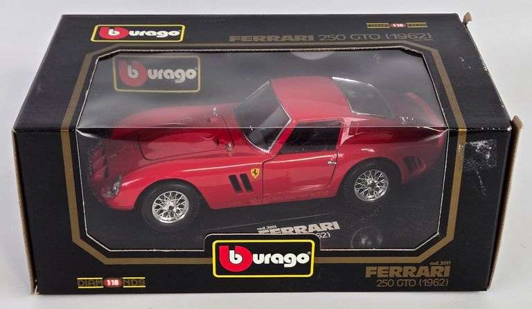 1/18 Scale Die-Cast 1962 Ferrari 250 GTO Car