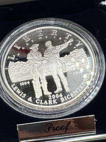 2004 Lewis and Clark Bicentennial Silver Dollar Proof Coin