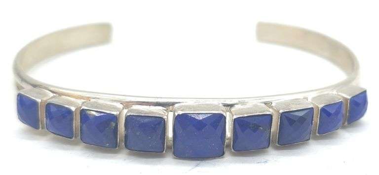 (KC) Jay King Sterling Silver Lapis Cuff Bracelet