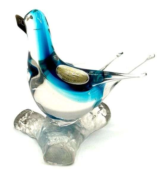 MCM Arte Murano ICET Glass Bird with Sticker