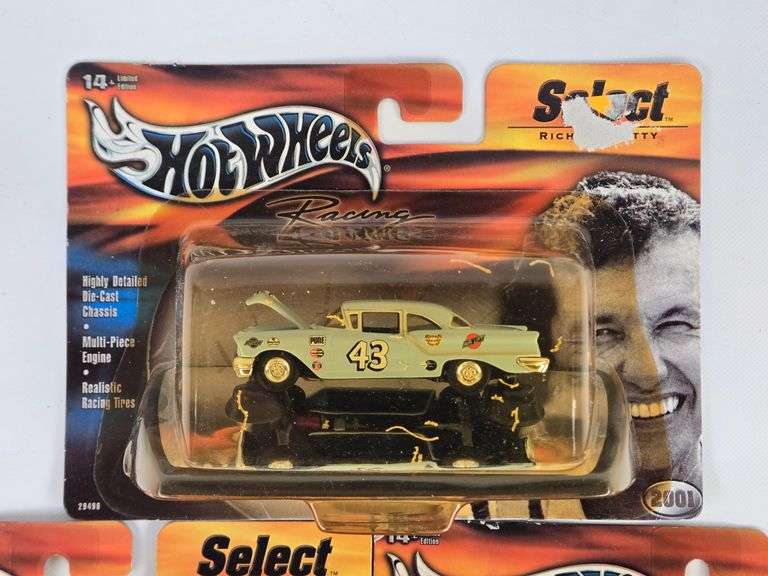(5) Hot Wheels Racing Nascar Select Series Cars In Blister Packages