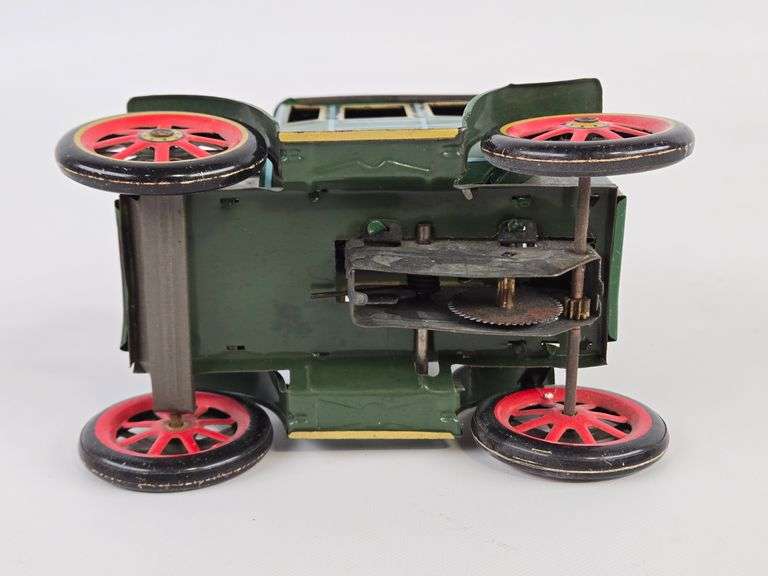 Vintage Modern Toys Tin Lever Action Old Time Car