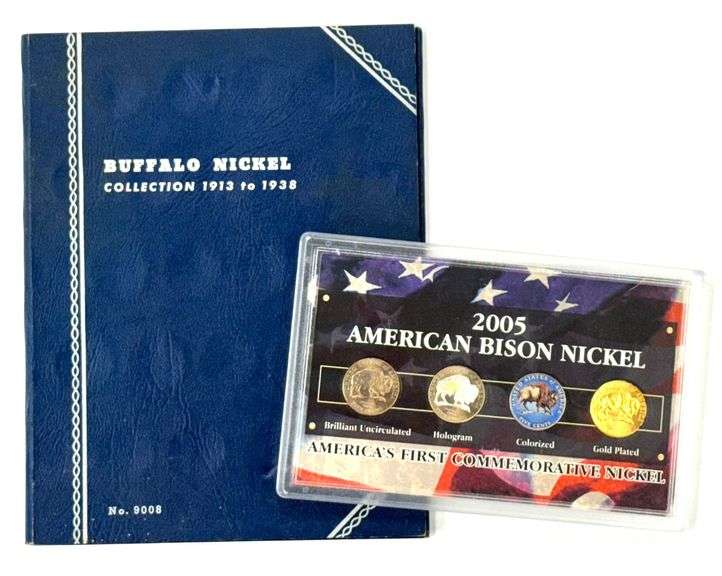 2005 American Bison Nickel Set & 1913-1938 Buffalo Nickel Collection (Incomplete)