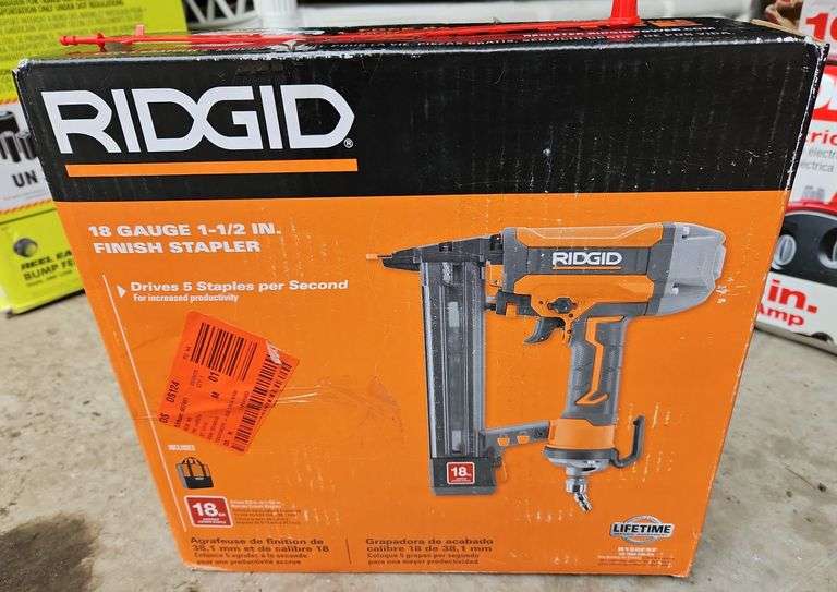 (CC) Ridgid 18 Gauge 1 1/2" Finish Stapler. Pt# R150FSF.