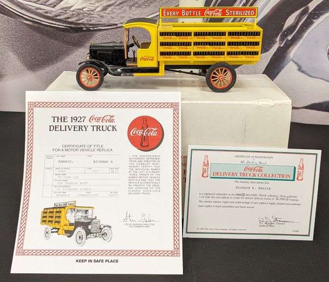 Danbury Mint / E: 1/24. Ford TT Open Cab 1927 Delivery Coca-Cola. DM-072a