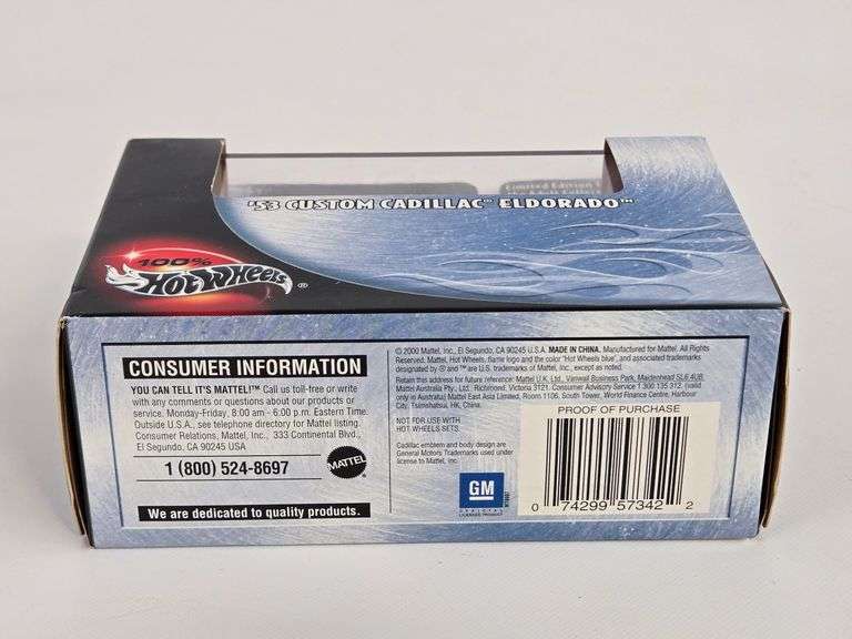 Hot Wheels '53 Custom Cadillac Eldorado Limited Edition Die-Cast Car w/ Display Case