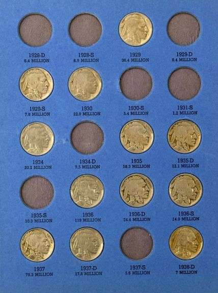 2005 American Bison Nickel Set & 1913-1938 Buffalo Nickel Collection (Incomplete)