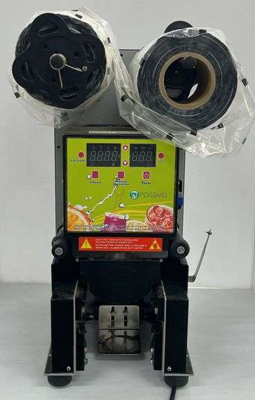 (E) POSSMEI YF-100 Automatic Cup Sealing Machine