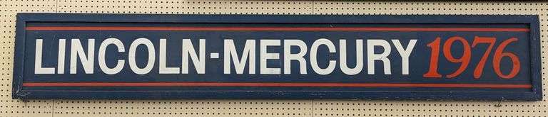 8ft 1976 Lincoln Mercury Dealership Sign