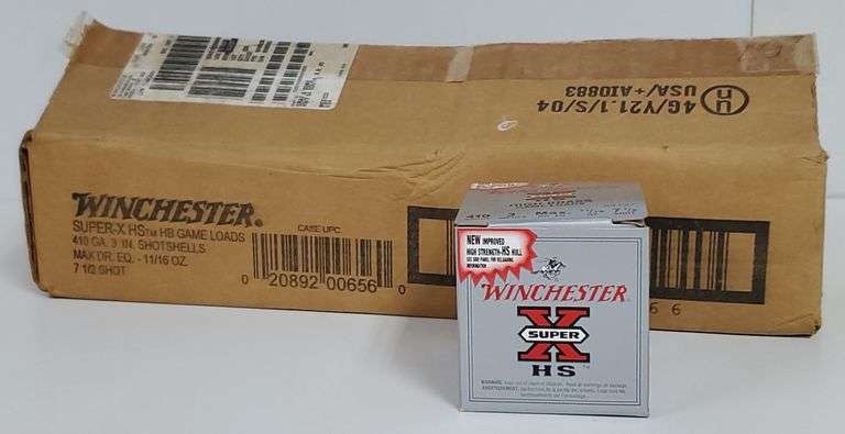 (K) 250 Rounds Winchester Super X 410 Gauge 3" Shotgun Shells