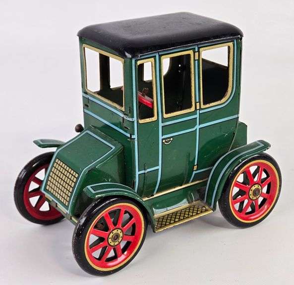 Vintage Modern Toys Tin Lever Action Old Time Car