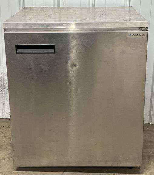 (E) Delfield Single Door Under The Counter Refrigerator.