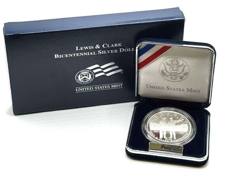 2004 Lewis and Clark Bicentennial Silver Dollar Proof Coin