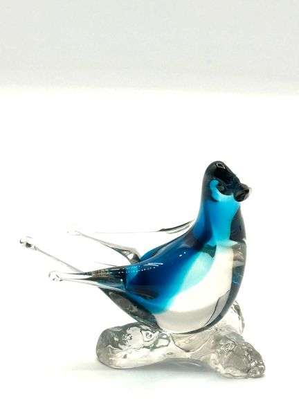 MCM Arte Murano ICET Glass Bird with Sticker