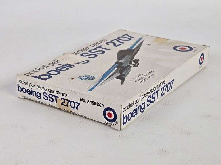 1/600 Sca;e Entex Boeing SST 2707 PANAM Airline Airplane Model Kit - NIB