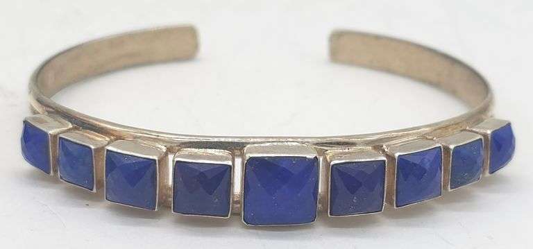 (KC) Jay King Sterling Silver Lapis Cuff Bracelet