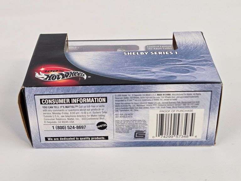 Hot Wheels Shelby Series 1 Limited Edition Die-Cast Car w/ Display Case