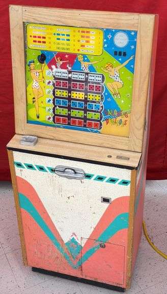 1930s-40s 10¢ H.C. Evan Galloping Dominoes Slot Machine