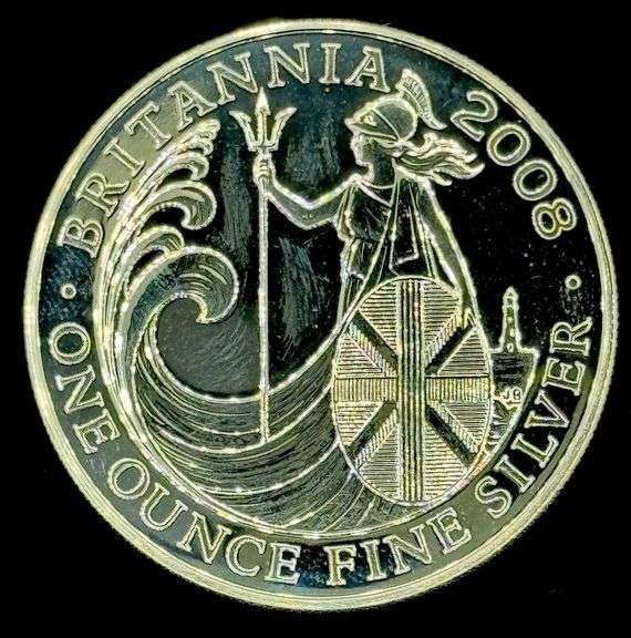 2008 1oz .999 Fine Silver Britannia Silver Coin