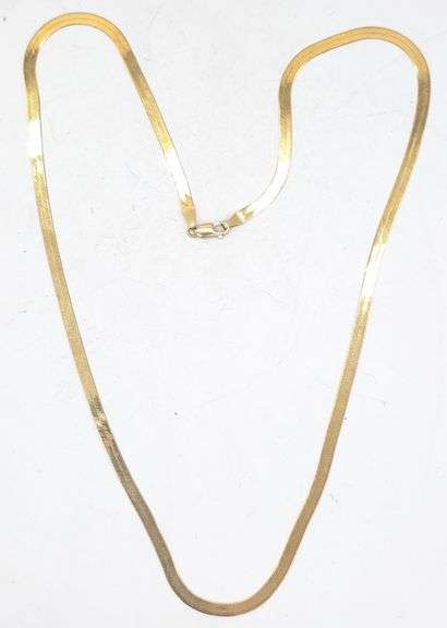 (M) 14k Yellow Gold 24" Necklace