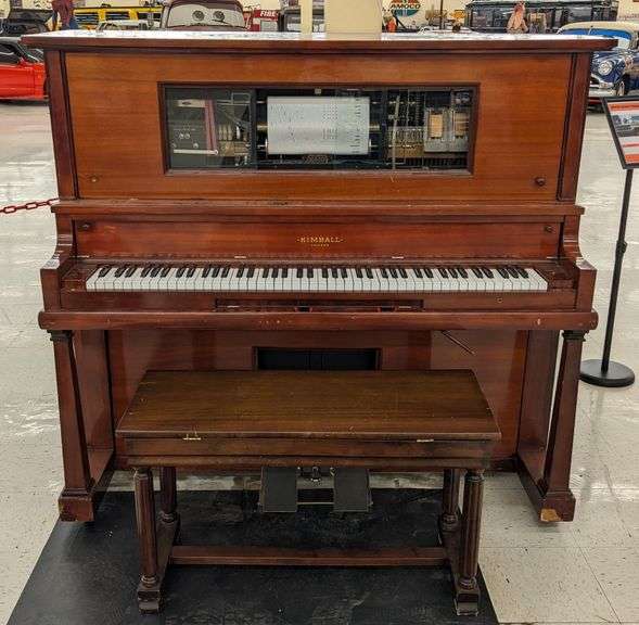 Early Kimball Upright Player Piano