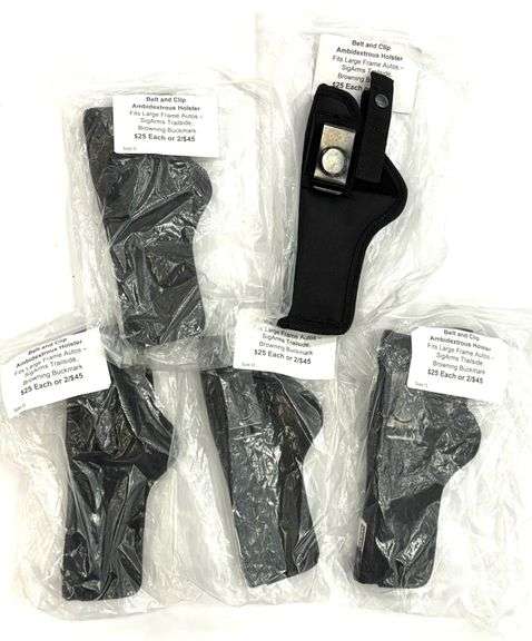 (5) ACE Case Ambidextrous Holsters Fits Large Frame Autos SigArms Trailside, Browning Buckmark