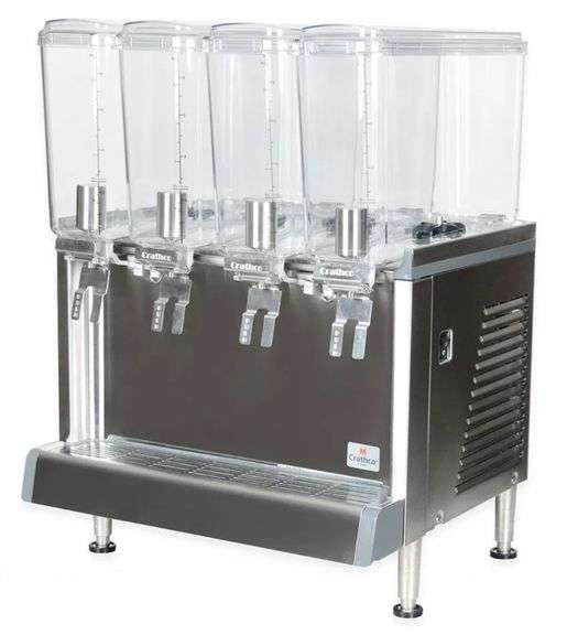 (D) Crathco Refrigerated Drink Dispenser And Drip Tray
