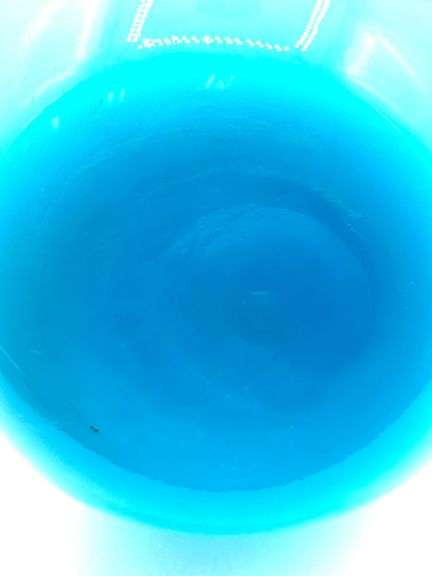 Studio Art Cased Glass Pitchers, Blue Genie Bottles
