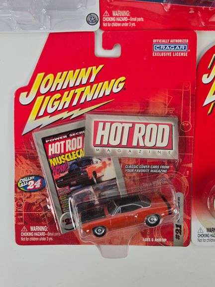 (10) Johnny Lightning Die-Cast Cars In Blister Packages
