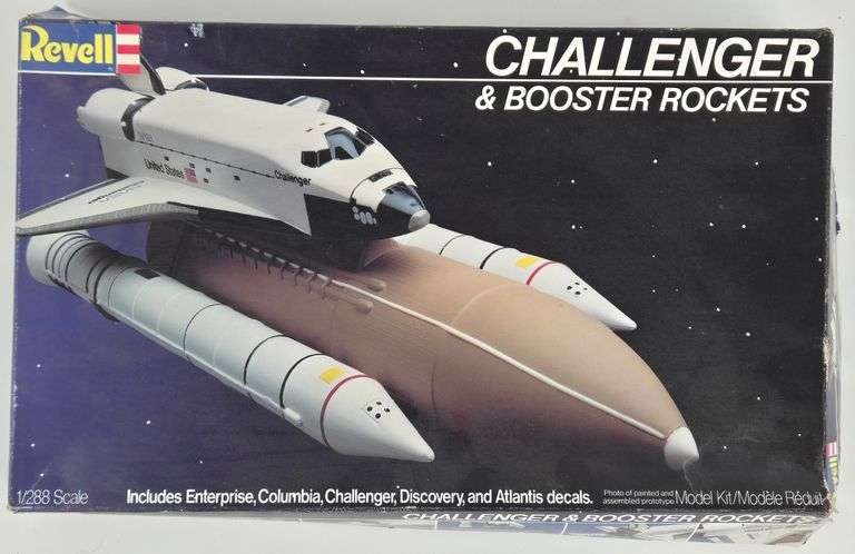 1/288 Scale Revell Challenger & Booster Rockets Model Kit - NIB