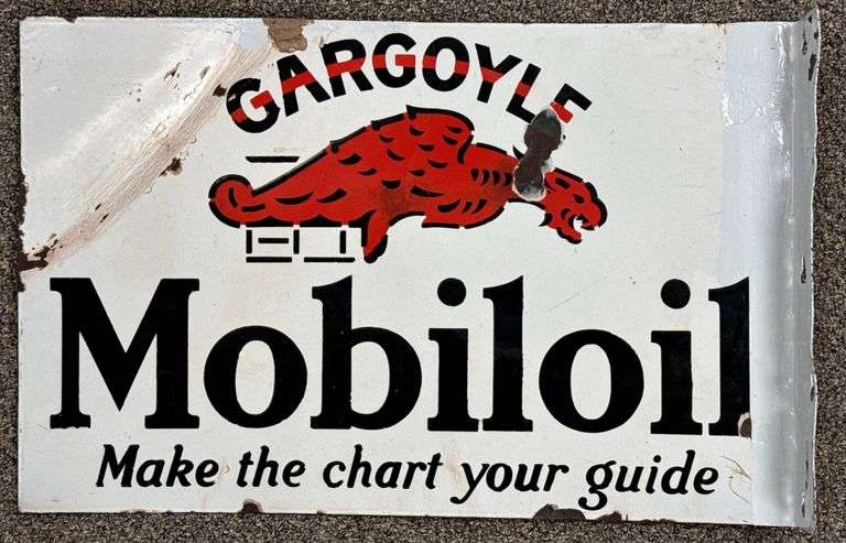 DSP Mobiloil Gargoyle Flange Sign