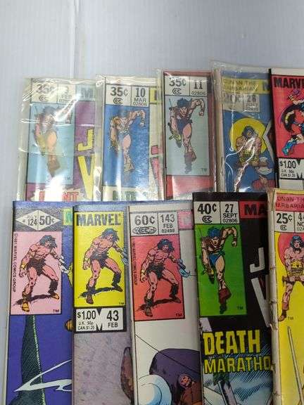 (D) Marvel Conan The Barbarian Comic Books