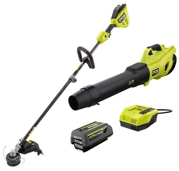 (CC) Ryobi 40V 2-Tool Combo Kit. Pt#1010-357-294 RY40CK201K.