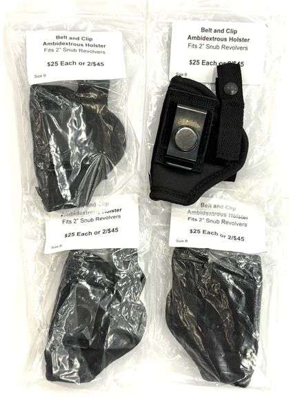 (4) ACE Case Ambidextrous Holsters Fits 2in Snub Revelvers