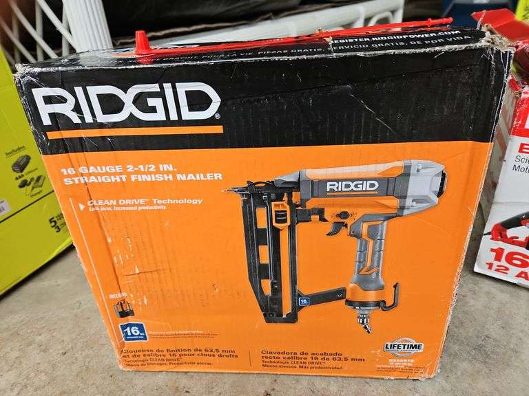 (CC) Ridgid 16 Gauge 2 1/2" Straight Finish Nailer. Pt# R250SFF.