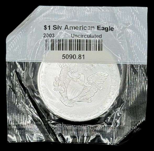 2003 Uncirculated American Eagle Silver Dollar