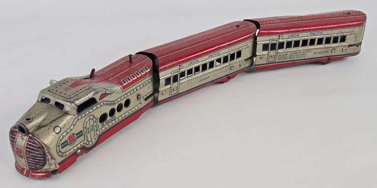 Vintage Marx Tin Windup Union Pacific Train Set
