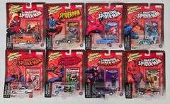 (8) Johnny Lightning Spider-Man Die-Cast Cars In Blister Packages