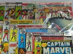 (D) Marvel Captain Marvel And Ms. Marvel Comic Books