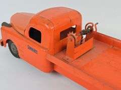 Vintage Structo Flatbed Equipment Hauler Truck w/ Ramp
